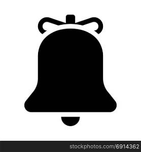 decorated easter bell, icon on isolated background