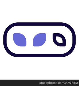 Decorated eclairs line vector icon