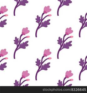 Decoration abstract flower seamless pattern. Botanical floral wallpaper. Creative plants endless ornament. Simple design for fabric, textile print, wrapping paper, cover. Vector illustration. Decoration abstract flower seamless pattern. Botanical floral wallpaper.