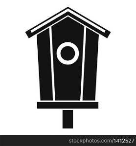 Decoration bird house icon. Simple illustration of decoration bird house vector icon for web design isolated on white background. Decoration bird house icon, simple style