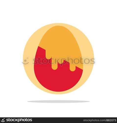 Decoration, Easter, Easter Egg, Egg Abstract Circle Background Flat color Icon