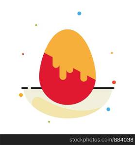 Decoration, Easter, Easter Egg, Egg Abstract Flat Color Icon Template