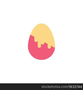 Decoration, Easter, Easter Egg, Egg Business Logo Template. Flat Color