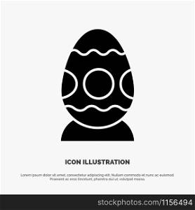 Decoration, Easter, Easter Egg, Egg solid Glyph Icon vector