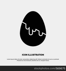 Decoration, Easter, Easter Egg, Egg solid Glyph Icon vector