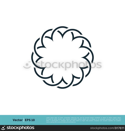 Decoration Flower Icon Vector Logo Template Illustration Design. Vector EPS 10.