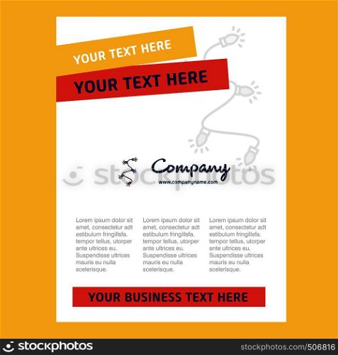 Decoration light Title Page Design for Company profile ,annual report, presentations, leaflet, Brochure Vector Background