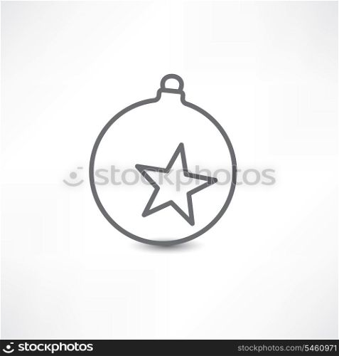 decoration on Christmas tree with star