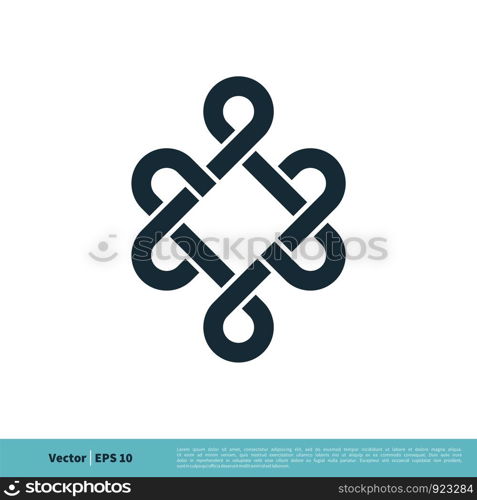 Decoration Ornamental Icon Vector Logo Template Illustration Design. Vector EPS 10.