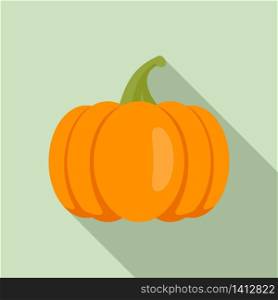 Decoration pumpkin icon. Flat illustration of decoration pumpkin vector icon for web design. Decoration pumpkin icon, flat style