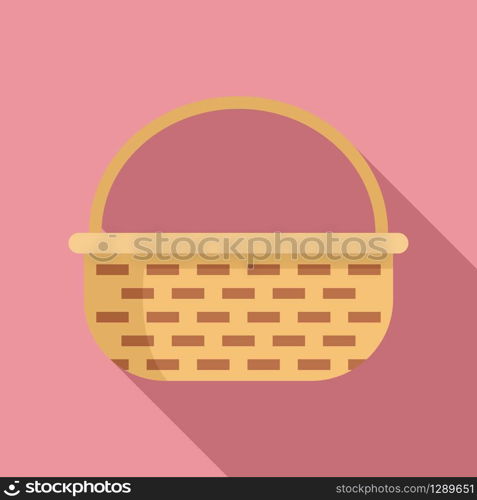 Decoration wicker icon. Flat illustration of decoration wicker vector icon for web design. Decoration wicker icon, flat style