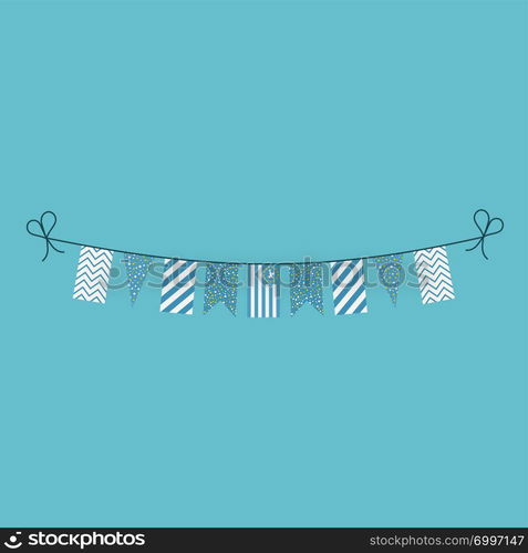 Decorations bunting flags for Ambazonia national day holiday in flat design. Independence day or National day holiday concept.