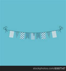 Decorations bunting flags for Ambazonia national day holiday in flat design. Independence day or National day holiday concept.