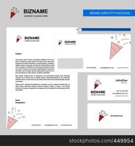 Decorations Business Letterhead, Envelope and visiting Card Design vector template