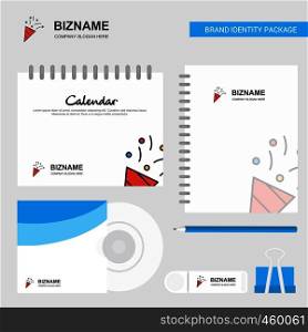 Decorations Logo, Calendar Template, CD Cover, Diary and USB Brand Stationary Package Design Vector Template