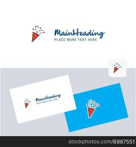 Decorations vector logotype with business card template. Elegant corporate identity. - Vector