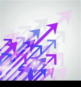 Decorative abstract colorful diagonal arrows digital print background vector illustration