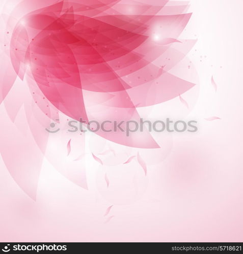 Decorative abstract floral background in shades of pink