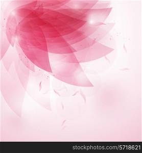 Decorative abstract floral background in shades of pink