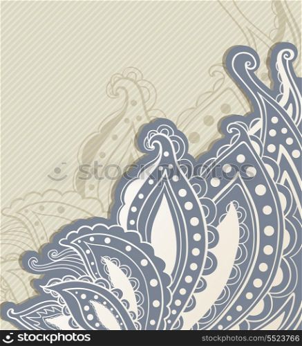 Decorative abstract vector hand drawn background