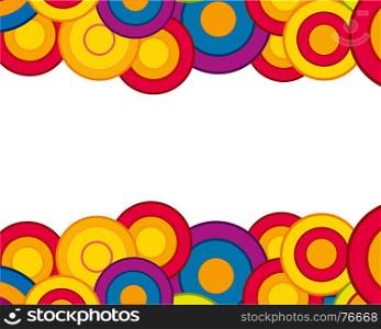 Decorative background from varicoloured circle.Colorful decorative background. Decorative background circles