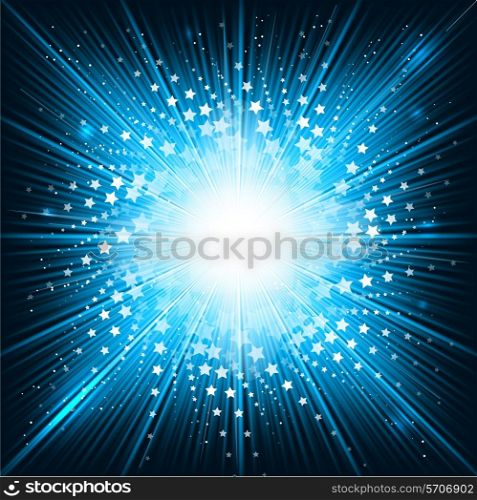 Decorative background with a dynamic starburst effect