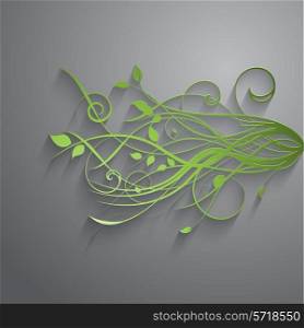 Decorative background with an abstract floral design