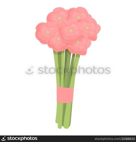 Decorative bouquet icon cartoon vector. Flower vase. Floral gift. Decorative bouquet icon cartoon vector. Flower vase