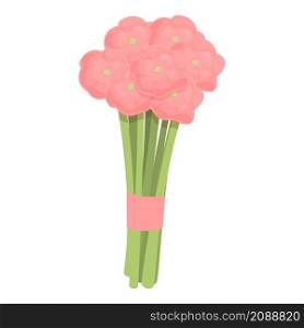 Decorative bouquet icon cartoon vector. Flower vase. Floral gift. Decorative bouquet icon cartoon vector. Flower vase