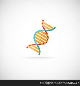 Decorative chemistry biological scientific genetic research DNA molecule helix structure segment symbol emblem icon print