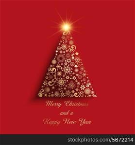 Decorative Christmas and Happy New Year background