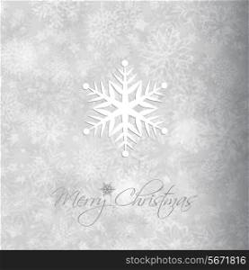 Decorative Christmas background with a snowflakes and stars design