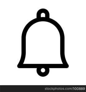 Decorative christmas bell, icon on isolated background