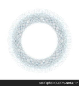 Decorative Circle Frame Isolated on White Background. Circle Frame