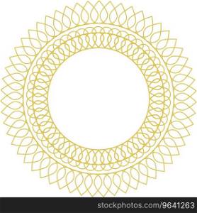 Decorative circle line art frames for design Vector Image