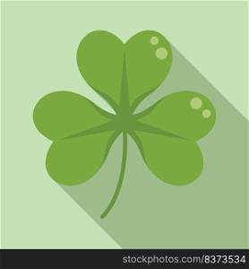 Decorative clover icon flat vector. Irish luck. St patrick. Decorative clover icon flat vector. Irish luck