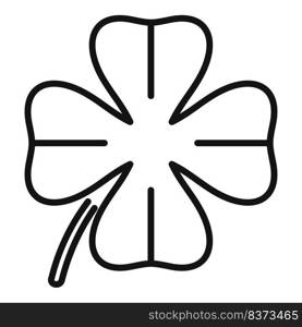 Decorative clover icon outline vector. Irish luck. St patrick. Decorative clover icon outline vector. Irish luck