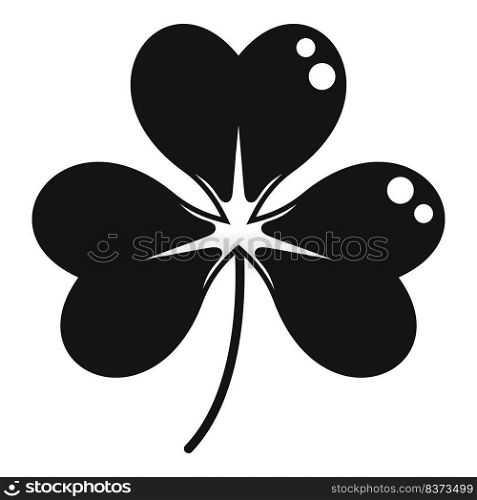 Decorative clover icon simple vector. Irish luck. St patrick. Decorative clover icon simple vector. Irish luck