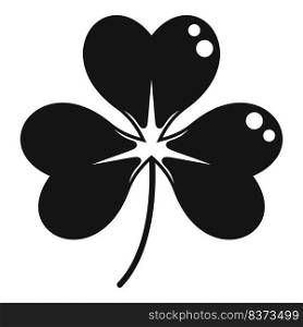 Decorative clover icon simple vector. Irish luck. St patrick. Decorative clover icon simple vector. Irish luck