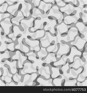 Decorative curly seamless background with abstract amoebas. EPS10.
