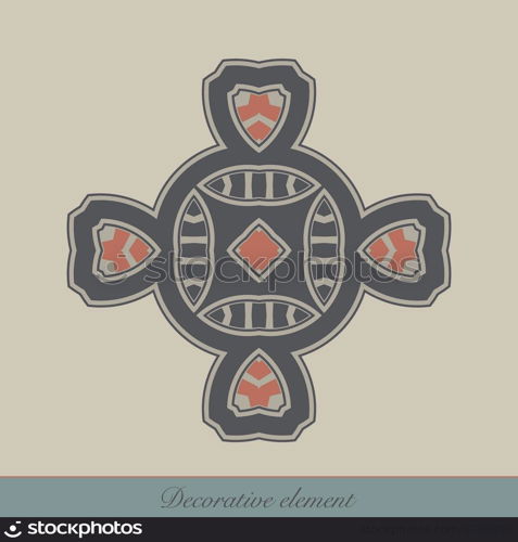 Decorative element for page design, or for other graphic designs use. Vector illustration.