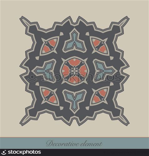 Decorative element for page design, or for other graphic designs use. Vector illustration.