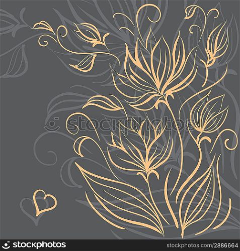 Decorative floral background