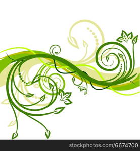 Decorative floral background, vector