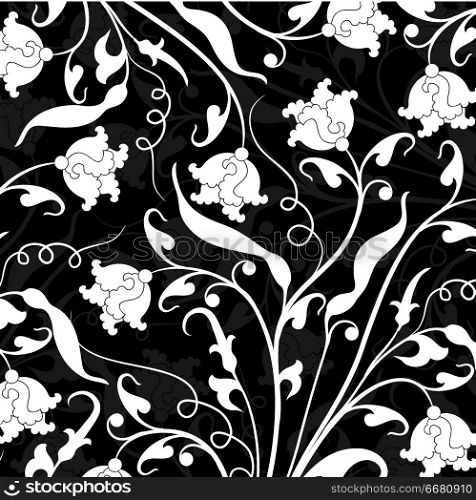 Decorative floral pattern, vector