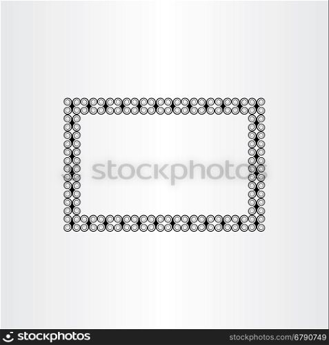 decorative frame background black border vector