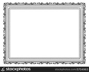 Decorative frame in black and white