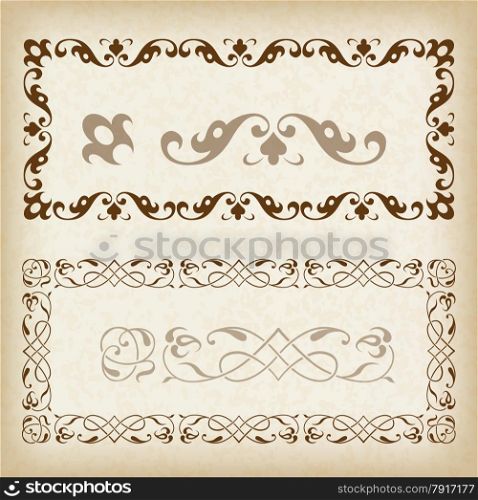 Decorative frame. Vector illustration.&#xA;