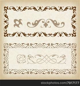 Decorative frame. Vector illustration.&#xA;