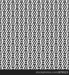 Decorative geometric linear retro style pattern in black and white colors. Vector illustration. Decorative geometric linear retro style pattern